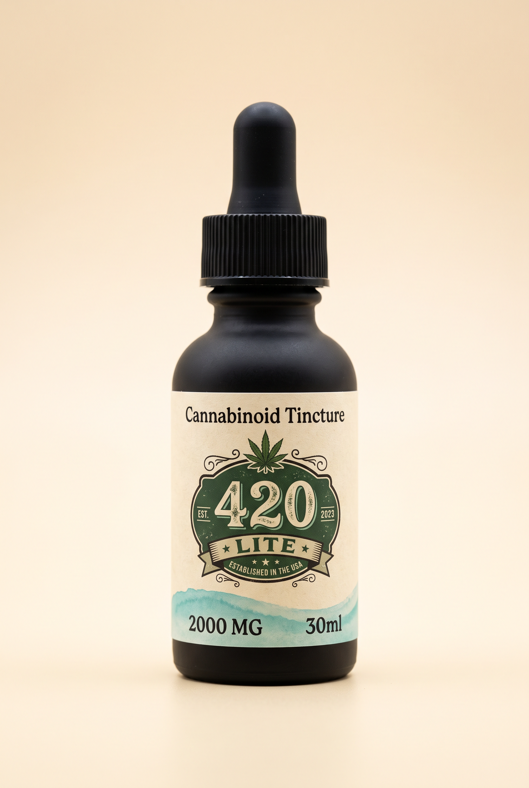 420 Lite cannabinoid tincture bottle, 2000 MG, 30ml
